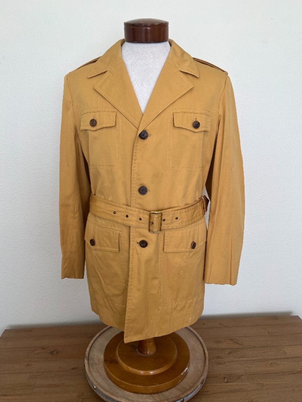 60s/70s Cortefiel Men’s - Safari Jacket - Sy Devore - Hollywood - Size 40